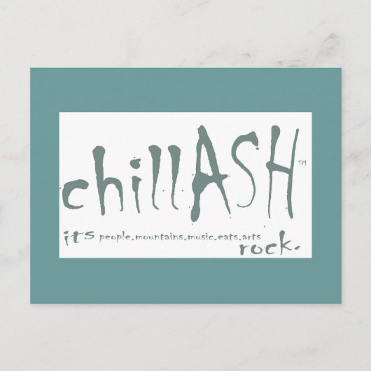 ChillASH Postkarte (Vorderseite)