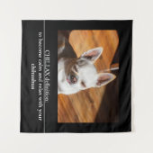 CHILLAX definition calm relax chihuahua photo text Wandteppich (Vorderseite (Horizontal))