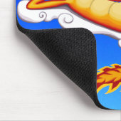 Chillax Drache (blau) Mousepad (Ecke)