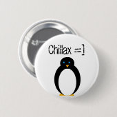 chillax Pinguin Button (Vorne & Hinten)