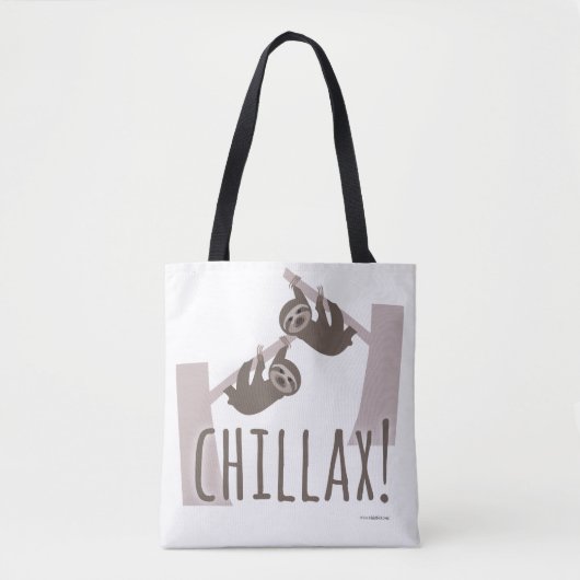 Chillax Relaxing Sloth Tasche (Vorderseite)