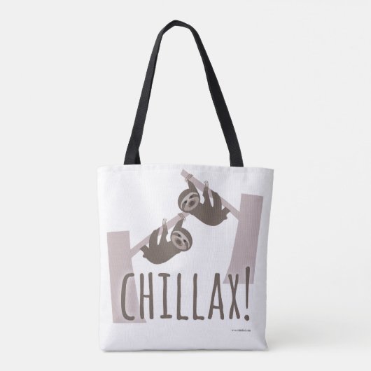 Chillax Relaxing Sloth Tasche (Rückseite)