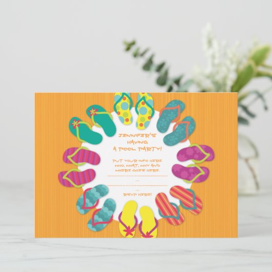 Chillaxe Einladung (Stehend Vorderseite)