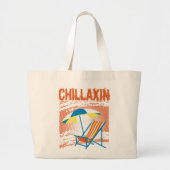 Chillaxin Strand-Tasche Jumbo Stoffbeutel (Vorne)