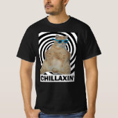 CHILLAXIN'Fat Manx Katze mit Sonnenbrille T Shirt (Vorderseite)