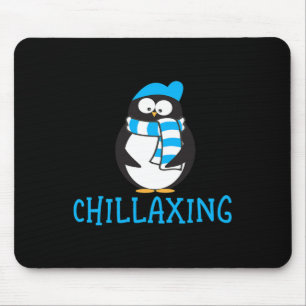 Chillaxing Niedlich Pinguin Weihnachten Zoogeschen Mousepad