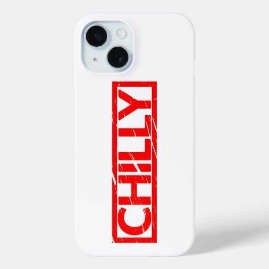 Chille Briefmarke Case-Mate iPhone Hülle (Rückseite)