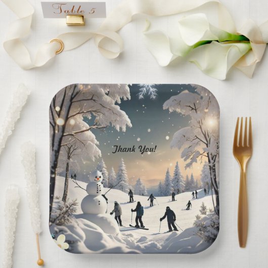 "Chille Nights Ahead" Pappteller (Hochzeit)