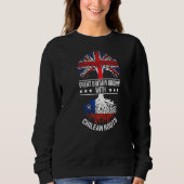 Chillean Roots Immigrations Herkunft Großbritannie Sweatshirt (Vorderseite)
