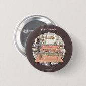 Chillen mit FRIENDS™ Cartoon Button (Vorne & Hinten)