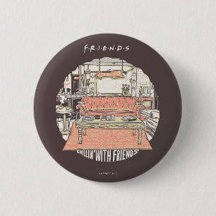 Chillen mit FRIENDS™ Cartoon Button