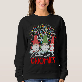 Chillen mit meinem Gnomie Weihnachten passende Fam Sweatshirt
