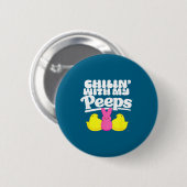 Chillen mit meinem lustigen Ster Button (Vorne & Hinten)