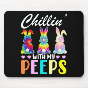 Chillen mit meinem Tie-Dye-Bunny-Kaninchen-Oster-T Mousepad