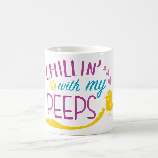 Chillen mit meinen Blicken Kaffeetasse (Mittel)