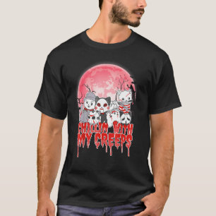 Chillen mit meinen Creeps Katze Horror Serienmörde T-Shirt
