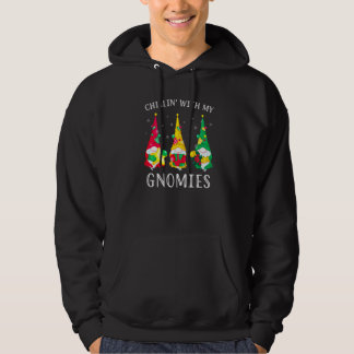 Chillen mit meinen Gnomies Drei Gnome Weihnachtsko Hoodie