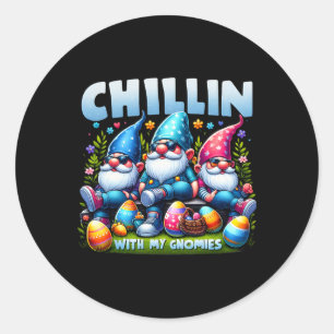 Chillen Mit Meinen Gnomies Frohe Ostern Familie Ma Runder Aufkleber