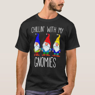 Chillen mit meinen Gnomies Weihnachts-Garten-Gnom T-Shirt