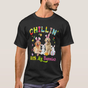 Chillen mit meinen Hasen Süßer Hase Golden Retriev T-Shirt