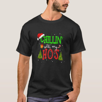 Chillen mit meinen Homies Weihnachts-Pyjama Santa  T-Shirt
