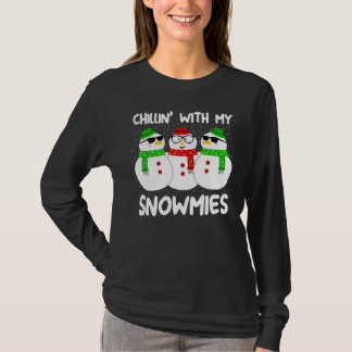 Chillen mit meinen Schneefreunden Weihnachten T-Shirt