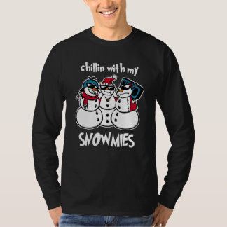 Chillen mit meinen Schneefreunden Weihnachtsfeier  T-Shirt