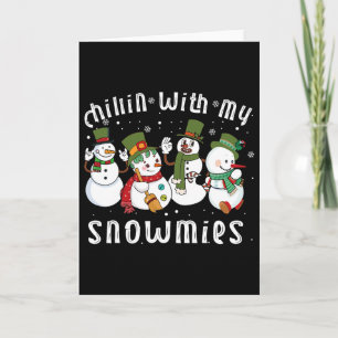 Chillen mit meinen Schneefreunden Weihnachtsmann S Karte