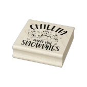 Chillen mit meinen Schneemännern Gummistempel (Stempel)