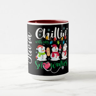 Chillen mit meinen Schneemännern Tasse