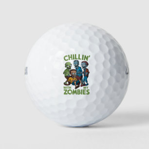 Chillen mit meinen Zombies Halloween Jungen Kinder Golfball