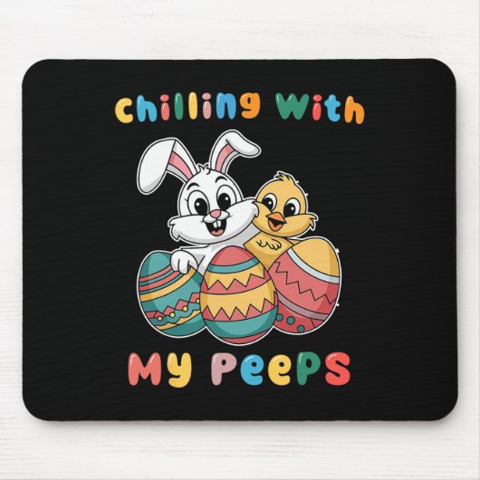 Chillen mit meiner Oster-Crew Ei-Team Hase Lustig Mousepad (Vorne)