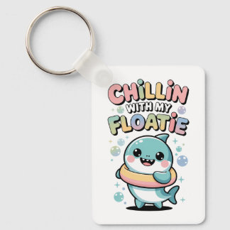 Chillen mit meiner Schwimmhilfe | Shark Baby Kids Schlüsselanhänger
