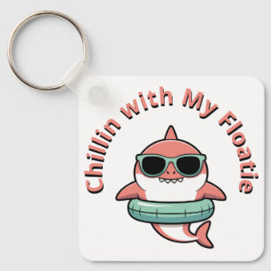Chillen mit meiner Schwimmhilfe Shark Baby Kids Schlüsselanhänger
