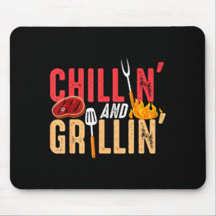 Chillen und Grillen-Barbecue-Party  Mousepad