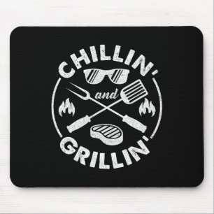 Chillen und Grillen Kostüm Lustiger BBQ Grillender Mousepad