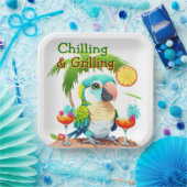 Chillen und Grillen  Pappteller (Party)