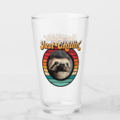 Chillendes Faultier Glas (Rückseite)