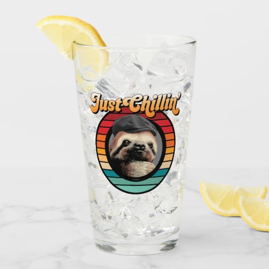 Chillendes Faultier Glas (Vorderseite Ice)