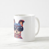 Chillhuahua Böhmischer Stil Chihuaha mit Sonnenunt Kaffeetasse (VorderseiteRechts)