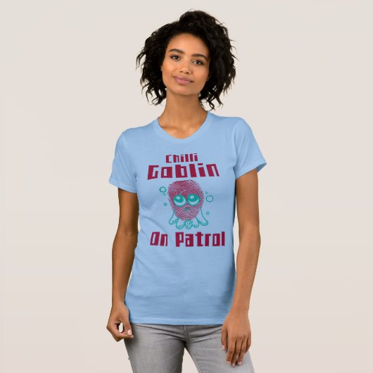 Chilli Goblin On Patrol Curry Lover T-Shirt (Vorne ganz)