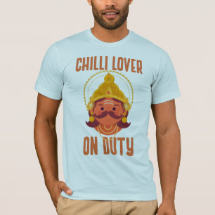 Chilli-Liebhaber im Dienst Curry-Fan T-Shirt