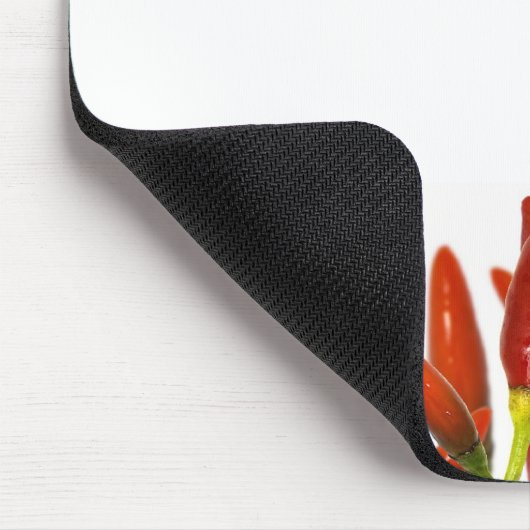 chilli wird whiter Frame with space text sein Mousepad (Ecke)