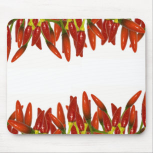chilli wird whiter Frame with space text sein Mousepad