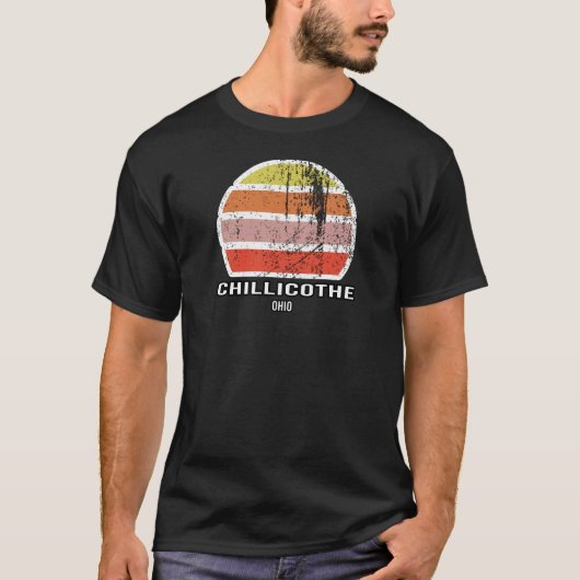Chillicoa Vintager Sonnenuntergang T-Shirt (Vorderseite)