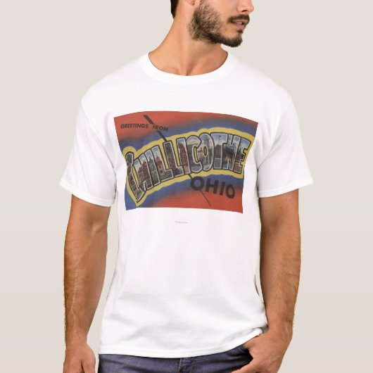 Chillicothe, Ohio - große Buchstabe-Szenen T-Shirt (Vorderseite)