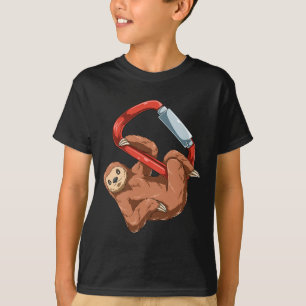 Chilliger Faultier - Boulder- und Klettergeschenk T-Shirt