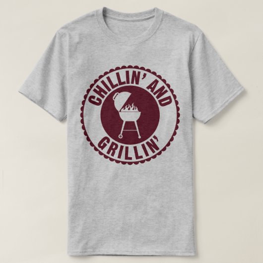 Chillin' and Grillin' GRILLEN Koch Cook Spaß T - S T-Shirt (Design vorne)