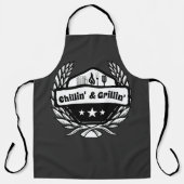 Chillin' and Grillin' Vater Funny Schürze (Vorderseite)