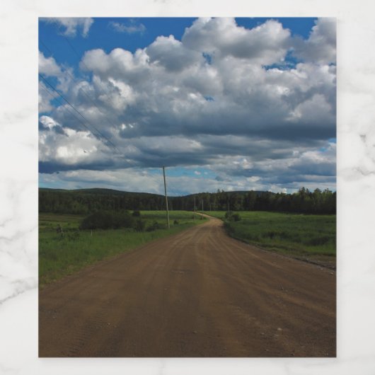 Chillin' auf der Straße Weinetikett (Einzelnes Label)